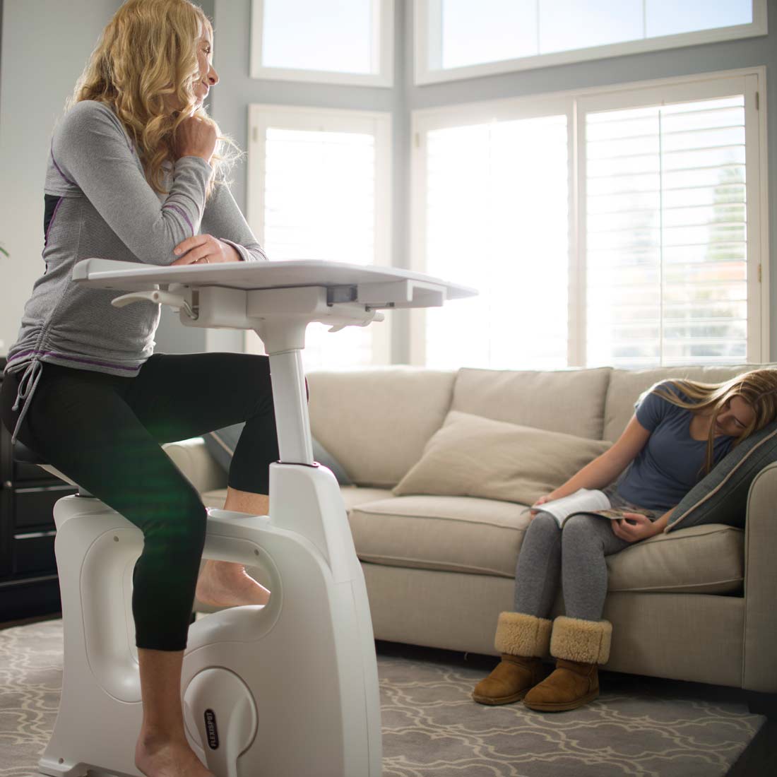 Se détendre avec un vélo d'appartement